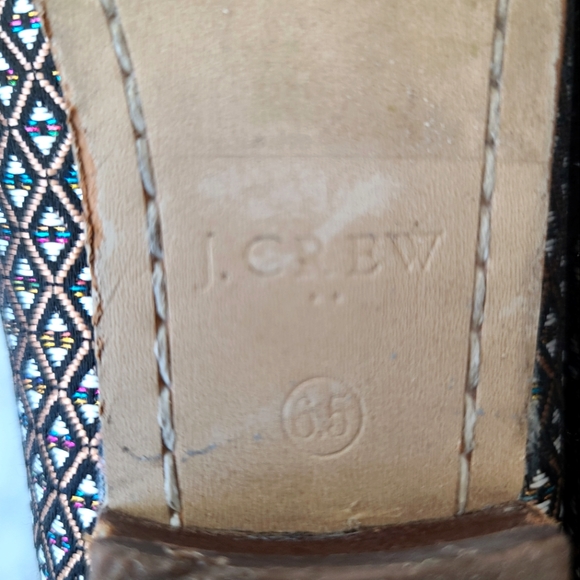 J. CREW Charlie Medallion Jacquard Tassle Loafers sz 6.5 - Picture 8 of 8